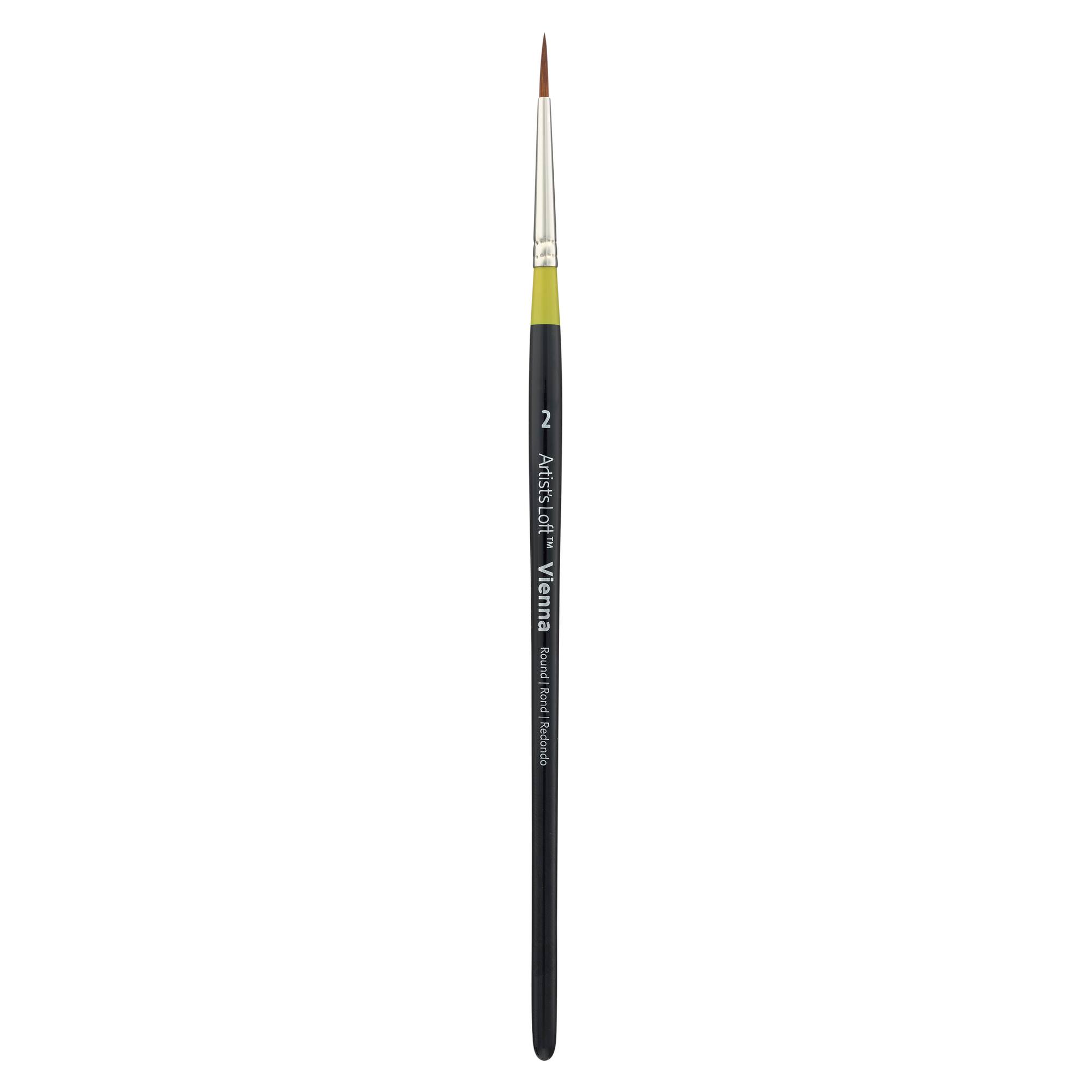 Golden Taklon Short Handle Round Brush by Artist's Loft™ Vienna
